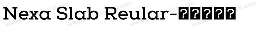 Nexa Slab Reular字体转换